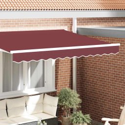 Baldachin copertina burgundy din panza, rezistent la apa si UV, 2,3 x 0,2 m