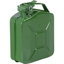 Canistra metalica pentru combustibil JerryCan 5L, verde, cu siguranta