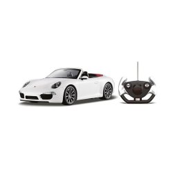 Masina cu telecomanda Porsche Carrera S alba, scara 1:12, Rastar