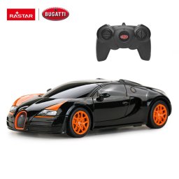 Masina cu telecomanda Bugatti Grand Sport Vitesse neagra, scara 1:24