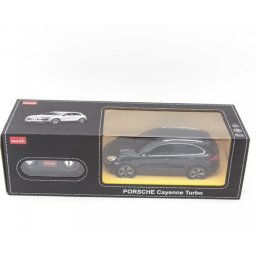 Masina cu telecomanda Porsche Cayenne Turbo neagra, scara 1:24