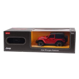 Masina cu telecomanda Jeep Wrangler JL rosie, scara 1:24, 2.4GHz