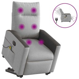 Scaun electric pentru masaj picioare în picioare stofa gri nor GartenMobel Dekor