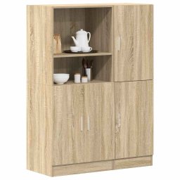 Set dulapuri de bucatarie 2 piese stejar sonoma, lemn prelucrat GartenMobel Dekor