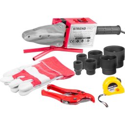 Aparat de lipit tevi PPR Strend Pro 1500W, 20-63 mm, set 14 piese