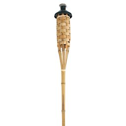 Facla de gradina din bambus impletit 150 cm, pentru terasa si curte