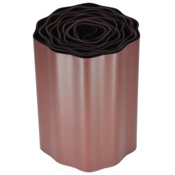 Bordura pentru gazon Strend Pro Garden, plastic maro, 200 mm x 9 m