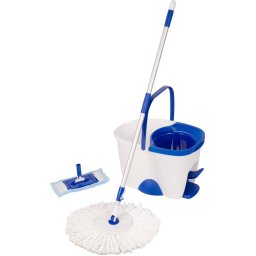 Set mop rotativ Neco Tornado cu galeata 18L si laveta microfibra