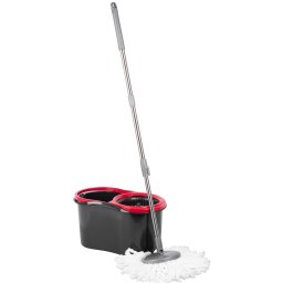 Set mop rotativ pentru pardoseli cu galeata 13 L si coada telescopica