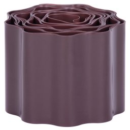Bordura pentru gazon Strend Pro Garden, plastic maro, 100 mm, 9 m