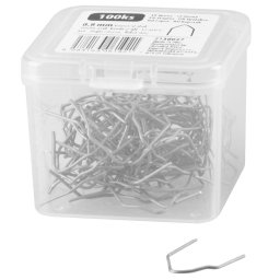 Capse Strend Pro pentru pistol de sudare plastic, unghi interior, 0,8 mm, 100 buc
