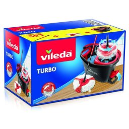Set mop rotativ Vileda Turbo 2in1 cu galeata pentru curatarea podelelor