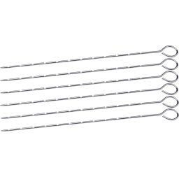 Set 6 tepuse din inox pentru gratar si frigarui MagicHome, 27,5 cm