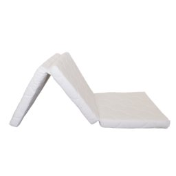 Saltea pliabila copii din fibra de cocos 120x60x6 cm, husa microfibra