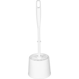 Perie WC cu suport York Mini New, alba, compacta pentru toaleta