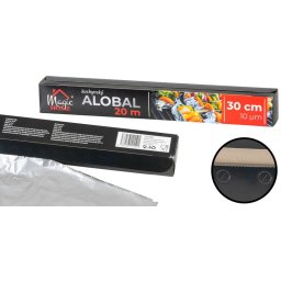 Folie aluminiu MagicHome pentru bucatarie, 30 cm x 20 m, 10 µm
