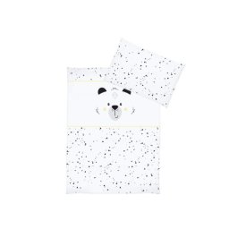 Lenjerie pat bebe 3 piese din bumbac KLUPS Funny Teddy Bear