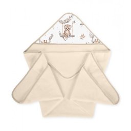 Prosop de baie pentru bebelusi Klups Africa World cu capison 100x100 cm