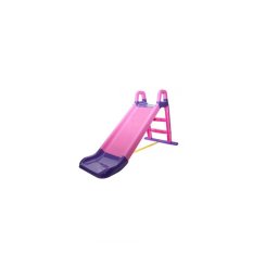 Tobogan pentru copii MyKids 140 cm, interior si exterior, roz-mov