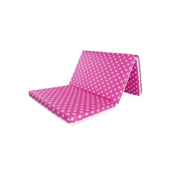 Saltea pliabila pentru copii 120x60x5 cm, Pink Stars, MyKids