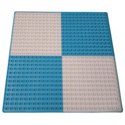 Blat LEGO multifunctional pentru joaca si activitati 42,5x42,5 cm, albastru