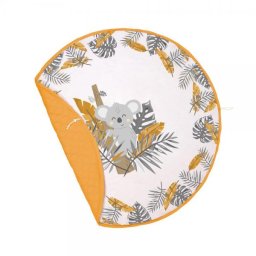 Covoras de joaca bebe Klups Tropics 2 în 1 cu sac pentru jucarii, 150x150 cm