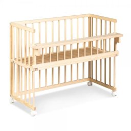 Patut copii din lemn KLUPS Piccolino Natur 90x40 cm, reglabil