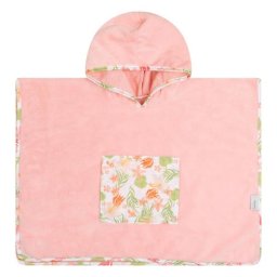 Poncho de baie pentru copii Klups Junior Hawaii, cu gluga, 60x60 cm