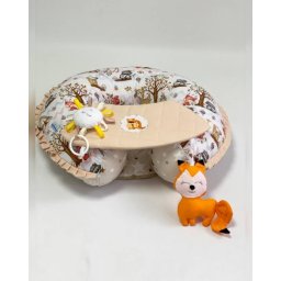 Perna transformabila 3 în 1 MyKids Forest Beige pentru gravide si bebelusi