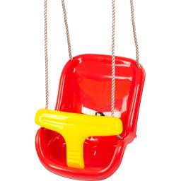 Leagan pentru copii Debbi din plastic, cu bara de protectie