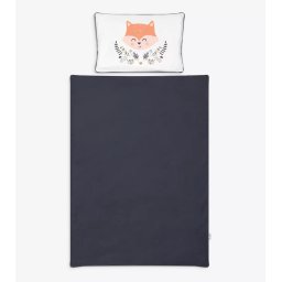 Lenjerie de pat bebe 2 piese KLUPS Nature&Love Forest din bumbac