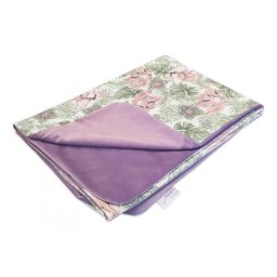 Patura pentru copii Klups Velvet Pink Flowers 100x75 cm