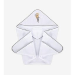 Prosop de baie pentru bebelusi Klups Bunny cu capison, 100x100 cm