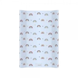 Saltea de infasat pentru bebe cu intaritura 70x47,5 cm Rainbow Blue