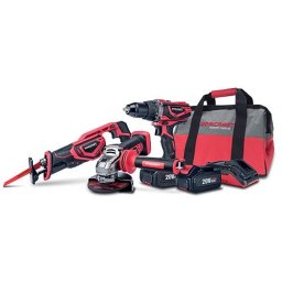 Set scule electrice Worcraft 20V cu 2 acumulatori 4Ah, geanta si încarcator
