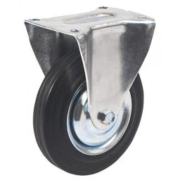 Roata fixa Renost 75 mm cu suport zincat si bandaj gri