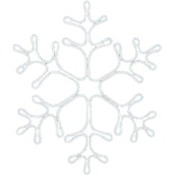 Decoratiune luminoasa LED fulg de zapada pentru exterior 53x56 cm, 230V