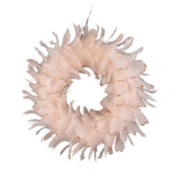 Coronita decorativa suspendabila MagicHome, roz, 35 cm, pentru Craciun