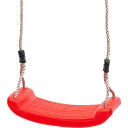 Leagan pentru copii din plastic rosu, pentru gradina, 43x17x8,5 cm