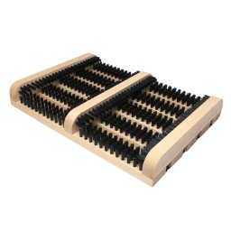 Covoras perie pentru curatat încaltamintea, din lemn, 36x26,5 cm