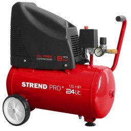 Compresor aer fara ulei Strend Pro OF1524, 1,1 kW, rezervor 24L