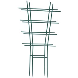 Grilaj suport pentru flori si plante cataratoare, verde, 2 buc