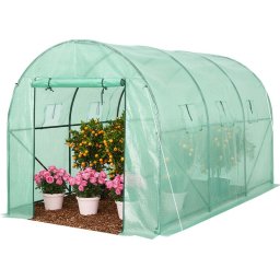 Solar de gradina Strend Pro Walk-in cu folie, 200x350x200 cm