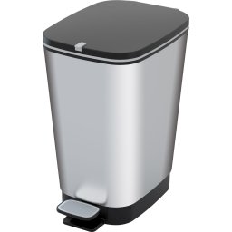 Cos de gunoi cu pedala KIS Chic Bin M Steel, 25L, aspect inox
