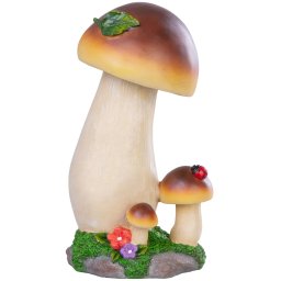 Decoratiune de gradina MagicHome cu ciuperci, polyresin, 24,7 cm