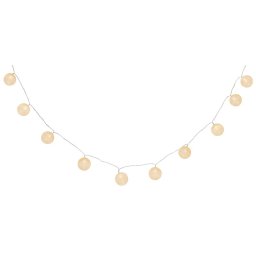Ghirlanda luminoasa MagicHome Cotton Balls, 10 LED alb cald, 1,35 m