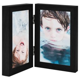 Rama foto dubla, colaj, negru, 2 x (21x29,7 cm) GartenMobel Dekor