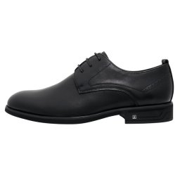Pantofi barbati, Otter, E6E620006A-01-N-Negru, elegant, piele naturala, cu toc, negru (Marime: 45)