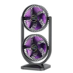Ventilator de birou dublu portabil si reglabil CH