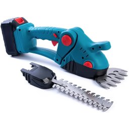 Foarfeca electrica 2 in 1 pentru gradina cu 2 acumulatori de 36V pentru tuns iarba gard viu sau arbusti